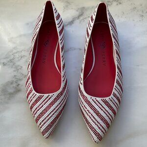 Katy Perry Hollie Ballet in Red/White, Size 6